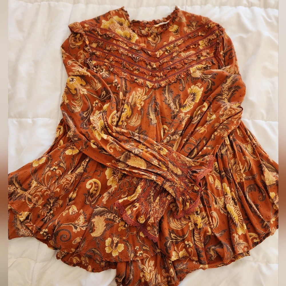 Spell & Gypsy Designs Aurora Blouse Burnt Ember XL - Picture 13 of 15